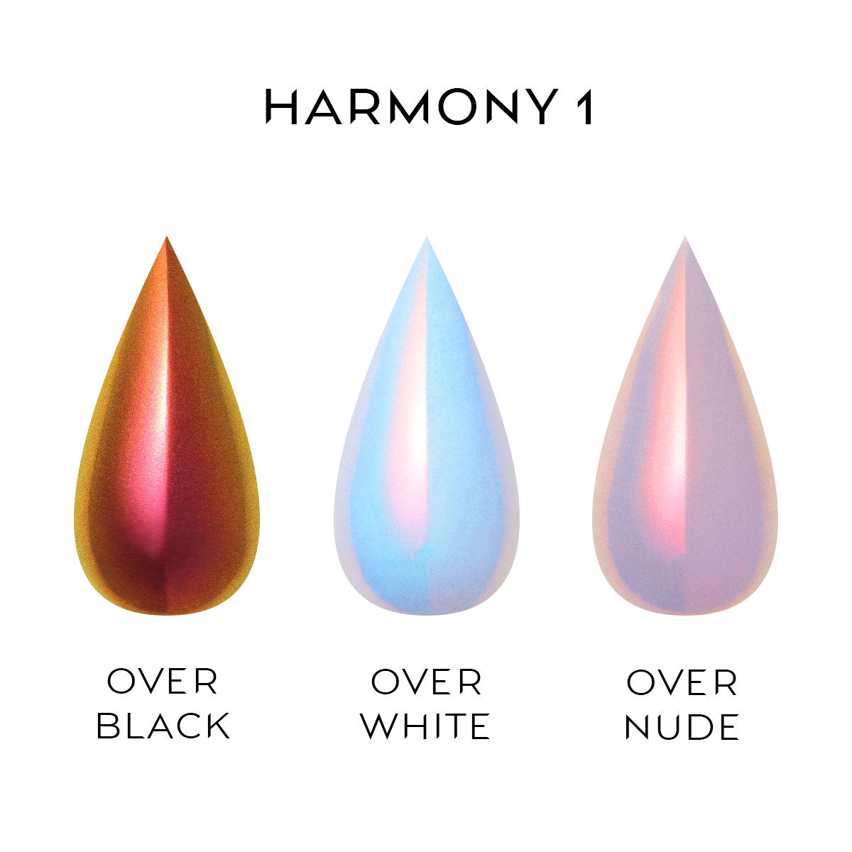 Nailspiracy chrome powder collection harmony 1