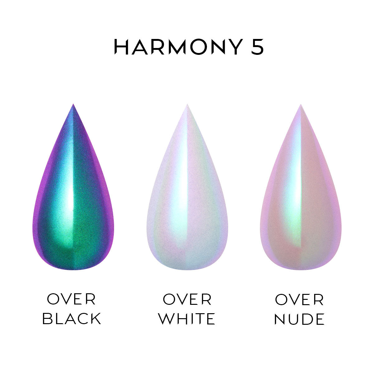 Nailspiracy chrome powder collection harmony 5