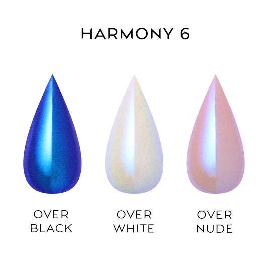 Nailspiracy chrome powder collection harmony 6