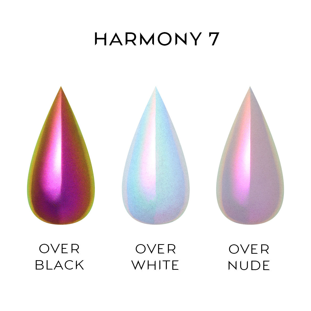Nailspiracy chrome powder collection harmony 7