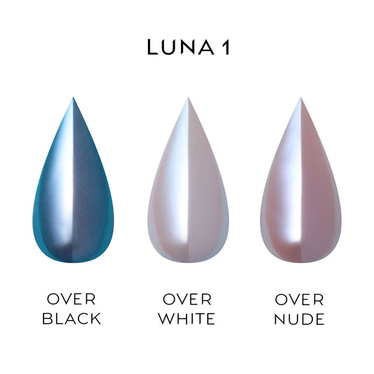 Nailspiracy chrome powder collection luna 1