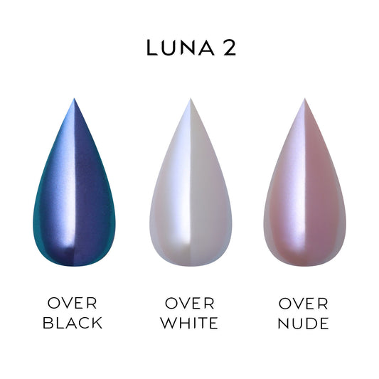 Nailspiracy chrome powder collection luna 2