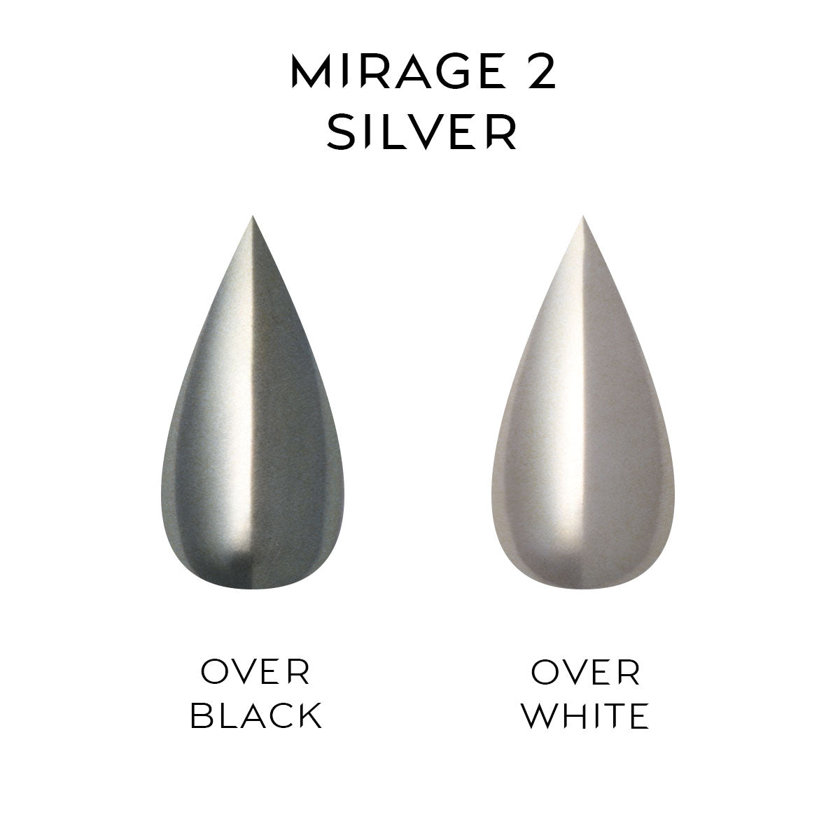 Nailspiracy chrome powder collection mirage silver 2