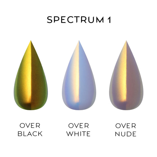 Nailspiracy chrome powder collection spectrum 1