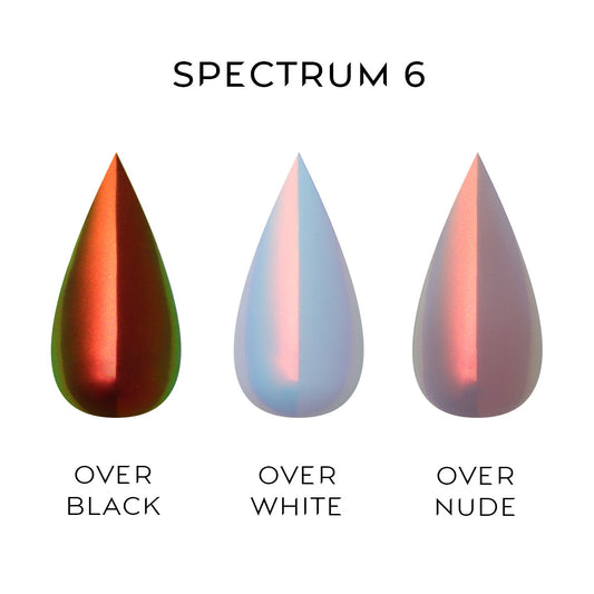 Nailspiracy chrome powder collection spectrum 6