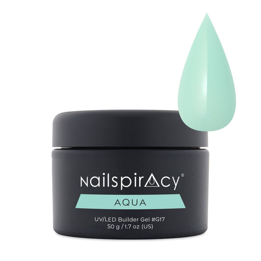 Nailspiracy builder gel jar aqua g17