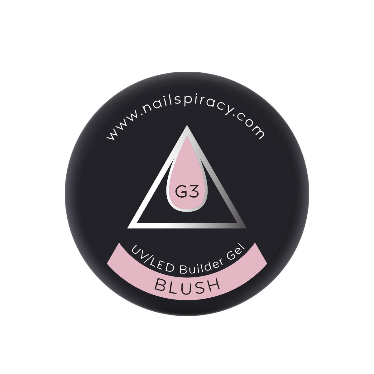 Nailspiracy builder gel jar lid blush g3