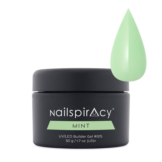 Nailspiracy builder gel jar mint g15