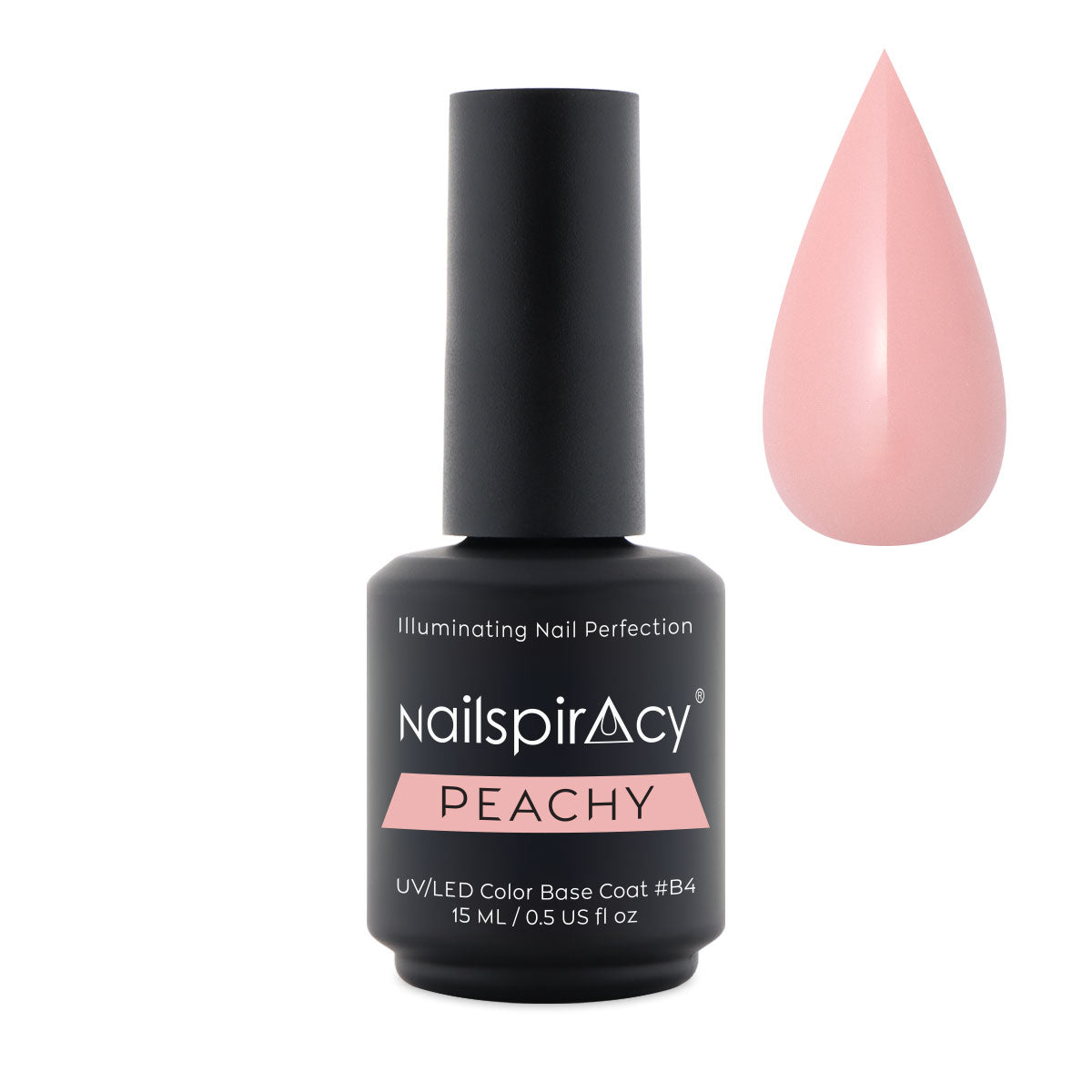 Nailspiracy base coat bottle 15g peachy b4
