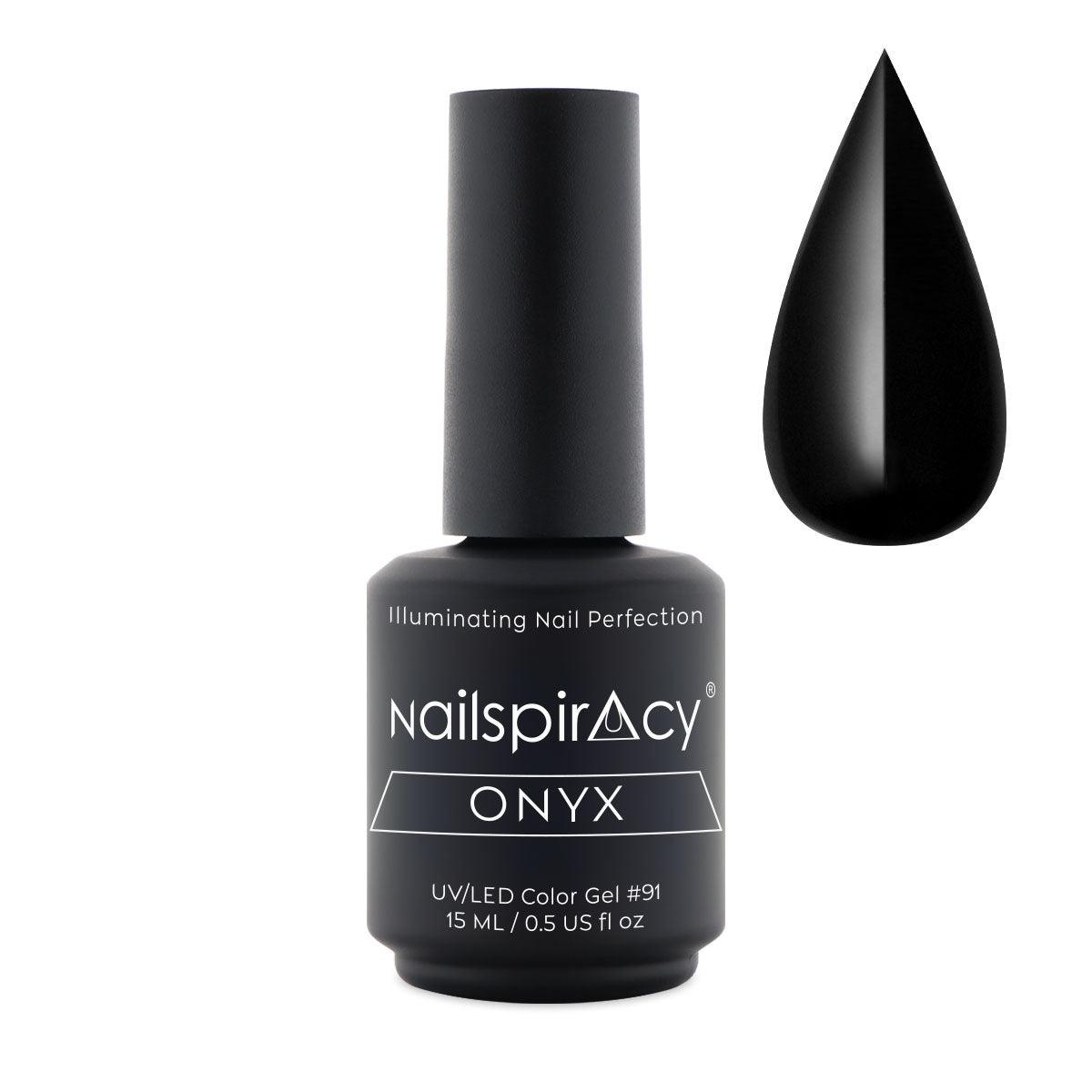 Nailspiracy gel polish black onix 15g