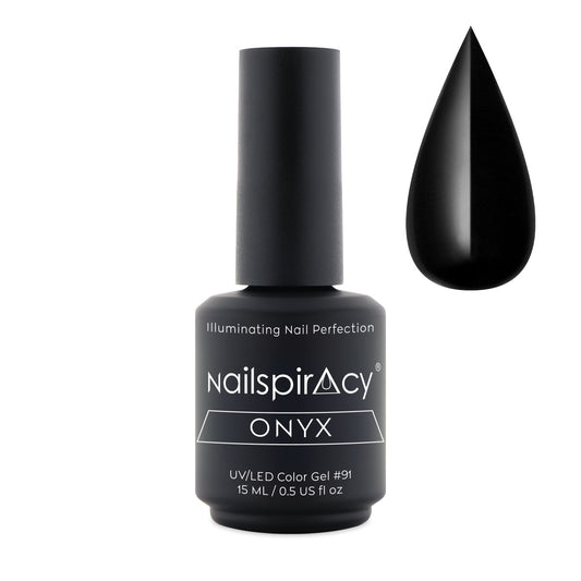 Nailspiracy gel polish black onix 15g