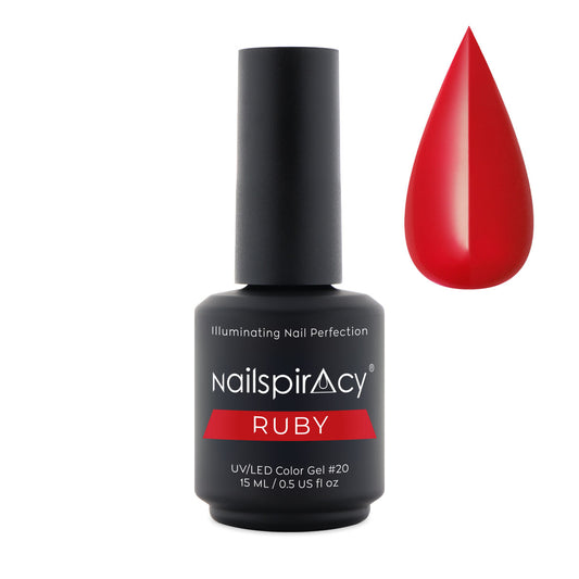 Nailspiracy gel polish red ruby 15g