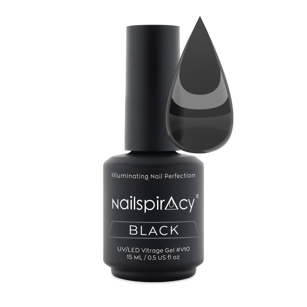 Nailspiracy gelly vitrage gel black v10