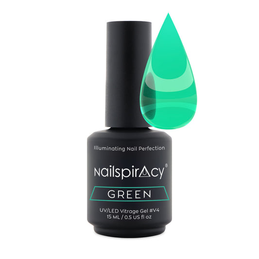 Nailspiracy gelly vitrage gel green v4